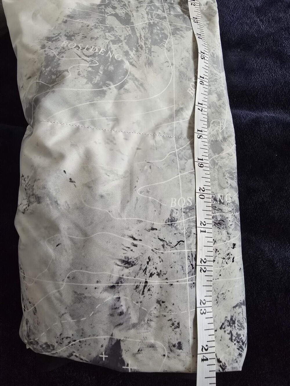 Bosideng Gradient Mountain Print Hooded Puffer Coat White/Black Size XL Unisex - Picture 14 of 16